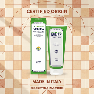 Anticellulite Natural Benex Gel 200ml certified origin: Made in Italy, Erboristeria Magentina