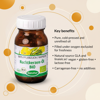 Sanatur organic evening primrose oil cold-pressed and dietary suitability information