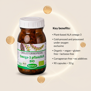 Sanatur organic perilla oil omega-3 product benefits and dietary suitability