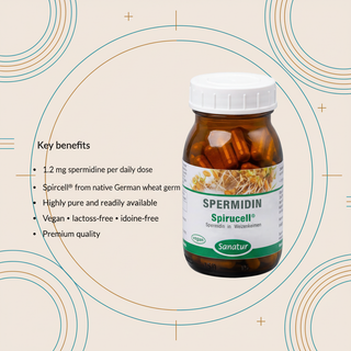 Sanatur Spermidine Spirucell product features and dietary suitability