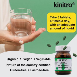 KINITRO Organic Bio Spirulina 100 Tablets