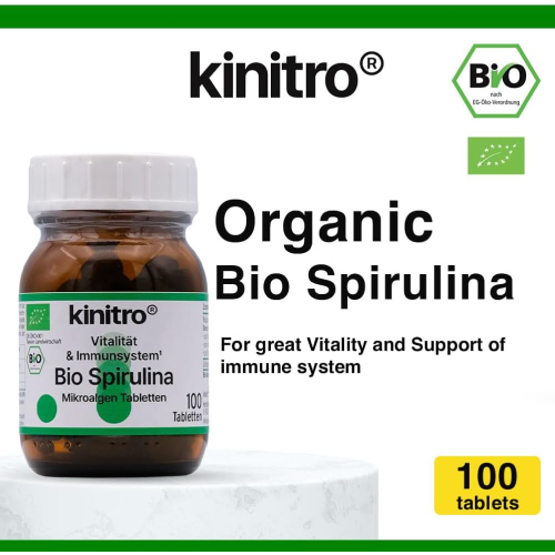 KINITRO Organic Bio Spirulina 100 Tablets