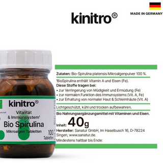 KINITRO Organic Bio Spirulina 100 Tablets