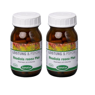 Rhodiola rosea Plus, PERFORMANCE & NERVES, Sanatur 180 capsules (105 g) Set x2