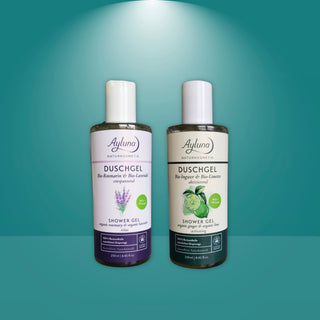 Ayluna Vegan Organic Shower Gel – Ginger & Lime, 250 ml