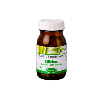 Silicium, STINGING NETTLE & BAMBOO- 100 % vegetable, Sanatur, 90 capsules (36 g)