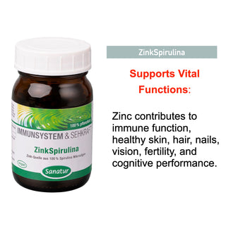 ZinkSpirulina, IMMUNE SYSTEM & VISION, Sanatur 250 tablets (100 g)